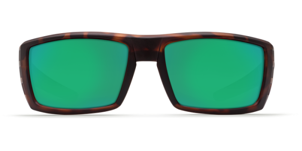 Costa Del Mar Rafael Polarized Sunglasses Matte Retro Tortoise Green Mirror Poly Front